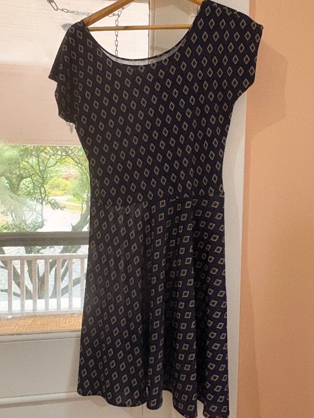 Blue Patterned Sara Duke Dress